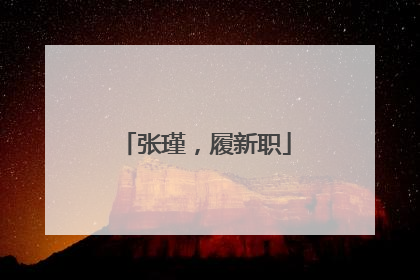 张瑾，履新职