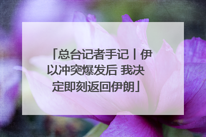 总台记者手记丨伊以冲突爆发后 我决定即刻返回伊朗