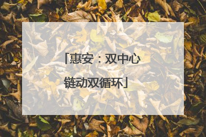 惠安：双中心链动双循环