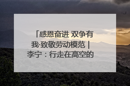 感恩奋进 双争有我·致敬劳动模范｜李宁：行走在高空的“电网卫士”