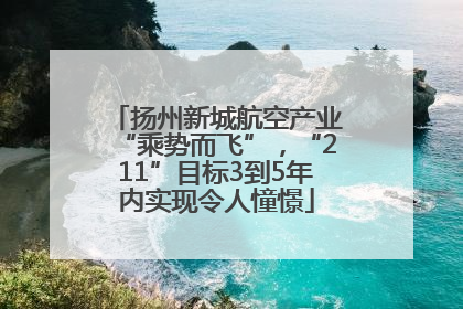 扬州新城航空产业“乘势而飞”，“211”目标3到5年内实现令人憧憬