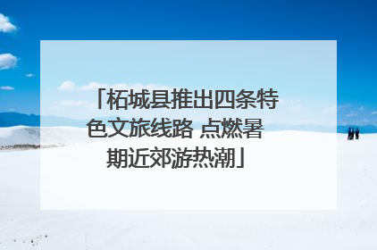 柘城县推出四条特色文旅线路 点燃暑期近郊游热潮