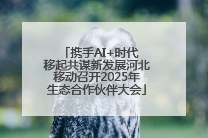 携手AI+时代 移起共谋新发展河北移动召开2025年生态合作伙伴大会