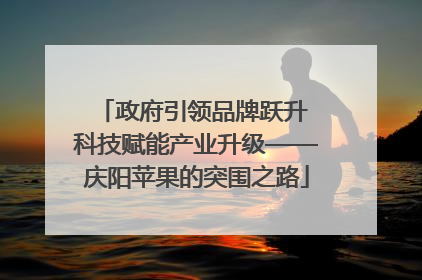 政府引领品牌跃升 科技赋能产业升级——庆阳苹果的突围之路