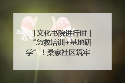 文化书院进行时｜“急救培训+基地研学”！桑家社区筑牢居民健康防线