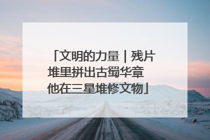 文明的力量｜残片堆里拼出古蜀华章 他在三星堆修文物