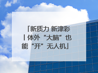 新质力 新津彩丨体外“大脑”也能“开”无人机