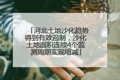 河北土地沙化趋势得到有效遏制，沙化土地面积连续4个监测周期实现缩减
