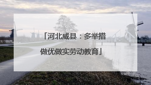 河北威县：多举措做优做实劳动教育
