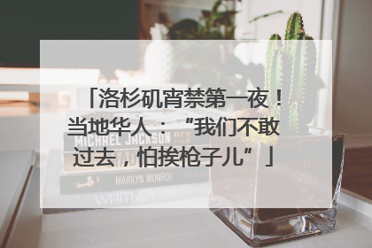 洛杉矶宵禁第一夜！当地华人：“我们不敢过去，怕挨枪子儿”