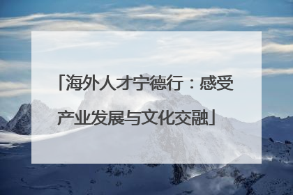 海外人才宁德行：感受产业发展与文化交融