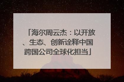 海尔周云杰：以开放、生态、创新诠释中国跨国公司全球化担当