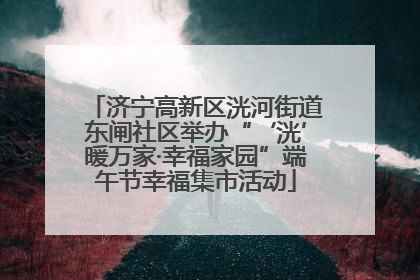 济宁高新区洸河街道东闸社区举办“‘洸’暖万家·幸福家园”端午节幸福集市活动