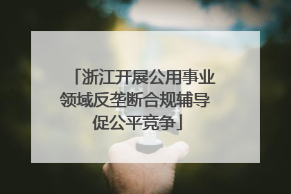 浙江开展公用事业领域反垄断合规辅导 促公平竞争