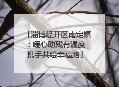 淄博经开区南定镇：暖心助残有温度 携手共绘幸福路