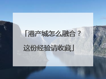 港产城怎么融合？这份经验请收藏