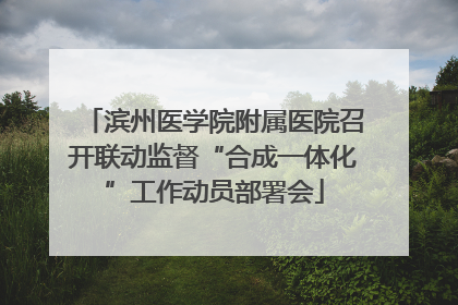 滨州医学院附属医院召开联动监督“合成一体化”工作动员部署会