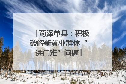 菏泽单县：积极破解新就业群体“进门难”问题