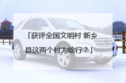获评全国文明村 新乡县这两个村为啥行？