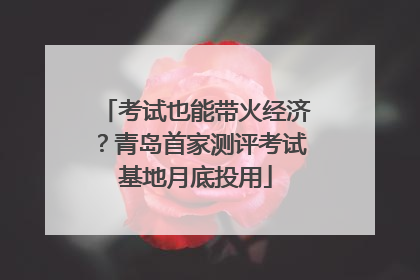 考试也能带火经济？青岛首家测评考试基地月底投用