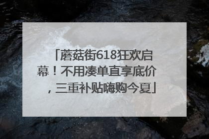 蘑菇街618狂欢启幕！不用凑单直享底价，三重补贴嗨购今夏