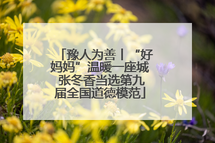 豫人为善丨“好妈妈”温暖一座城 张冬香当选第九届全国道德模范