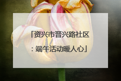 资兴市晋兴路社区：端午活动暖人心