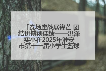 赛场鏖战展锋芒 团结拼搏创佳绩——洪泽实小在2025年淮安市第十一届小学生篮球比赛中再获佳绩