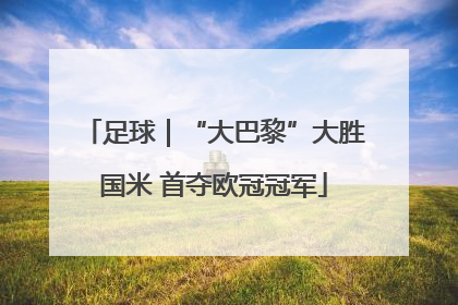 足球｜“大巴黎”大胜国米 首夺欧冠冠军