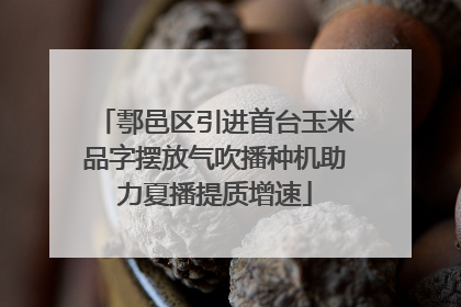 鄠邑区引进首台玉米品字摆放气吹播种机助力夏播提质增速