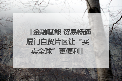 金融赋能 贸易畅通 厦门自贸片区让“买卖全球”更便利
