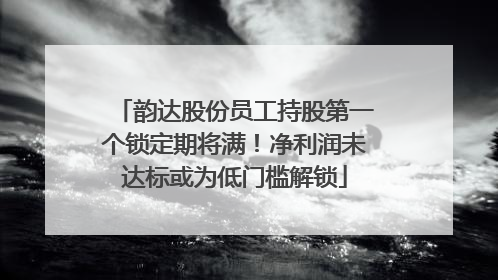 韵达股份员工持股第一个锁定期将满！净利润未达标或为低门槛解锁