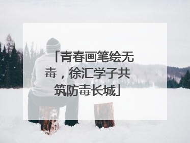 青春画笔绘无毒，徐汇学子共筑防毒长城