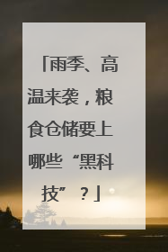 雨季、高温来袭，粮食仓储要上哪些“黑科技”？