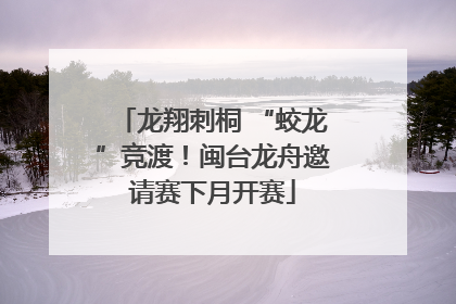 龙翔刺桐 “蛟龙”竞渡！闽台龙舟邀请赛下月开赛