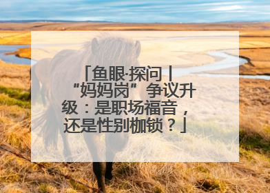 鱼眼·探问丨 “妈妈岗”争议升级：是职场福音，还是性别枷锁？