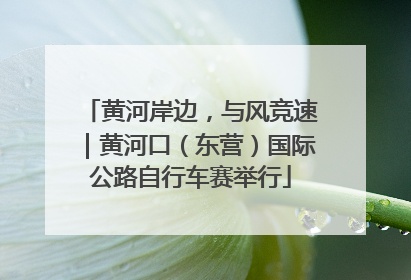黄河岸边，与风竞速｜黄河口（东营）国际公路自行车赛举行