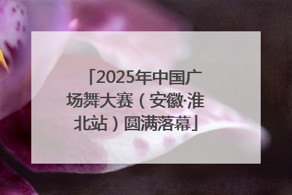 2025年中国广场舞大赛（安徽·淮北站）圆满落幕