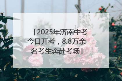 2025年济南中考今日开考，8.8万余名考生奔赴考场