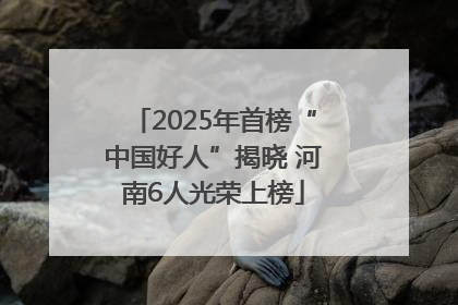 2025年首榜“中国好人”揭晓 河南6人光荣上榜