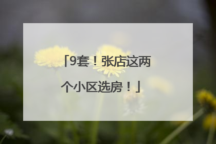 9套！张店这两个小区选房！