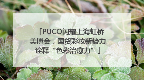 PUCO闪耀上海虹桥美博会，国货彩妆新势力诠释“色彩治愈力”